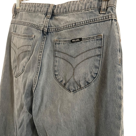 ROLLA'S Eastcoast Flare High Rise Cut-Off Fray Hem Crop Jeans Size 29 - Picture 6 of 10